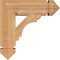 Ekena Millwork Olympic Arts & Crafts Smooth Bracket, Western Red Cedar, 3 1/2"W x 14"D x 14"H BKT04X14X14OLY03SWR - alternate 4